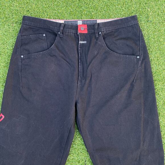 Le Jean De Marithe Francois Girbaud Men's Y2K Vintage Embroidered Black Jeans 40 - Picture 3 of 7